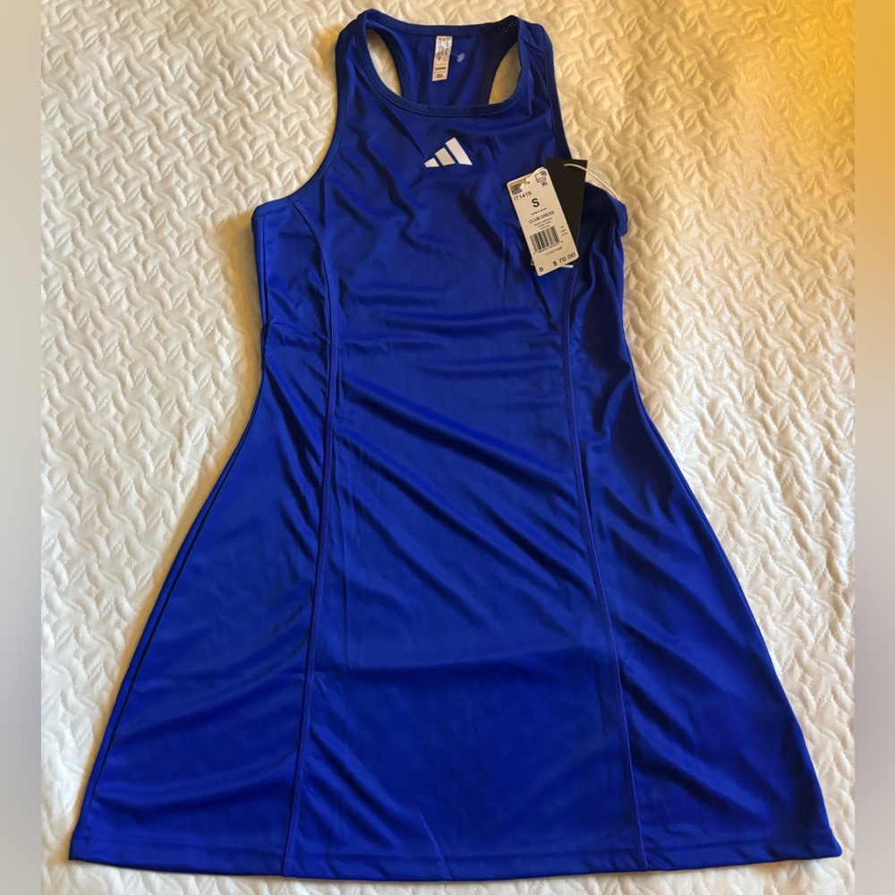 Adidas Women Club Dress- Tennis Blue Athletic Dress